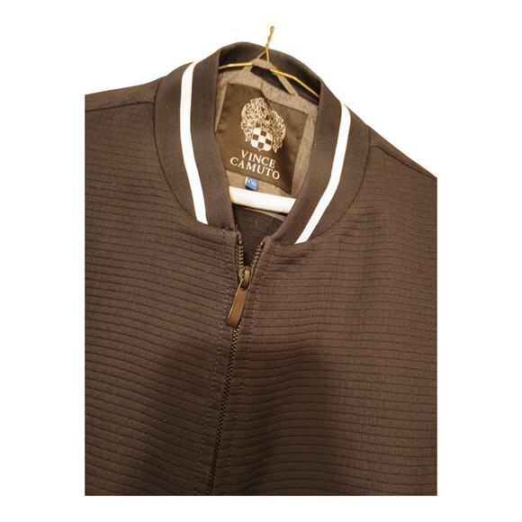 Vince Camuto Mens Navy Blue Long Sleeve Full-Zip Track Knit Jacket Size XL EUC - Picture 3 of 7